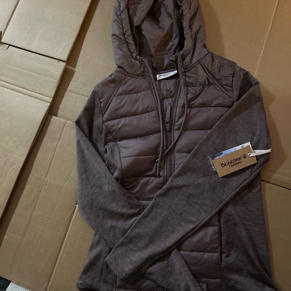Bearpaw Brown Hooded Jacket